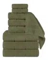 Superior 9pc Zero Twist Cotton Waffle Honeycomb Plush Soft Absorbent Towel Set