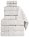 Superior 9pc Zero Twist Cotton Waffle Honeycomb Plush Soft Absorbent Towel Set