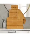 Superior 9pc Zero Twist Cotton Waffle Honeycomb Plush Soft Absorbent Towel Set