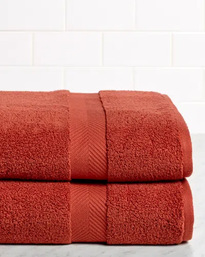 Superior Absorbent Zero Twist 2pc Bath Sheet Cotton Towel Set