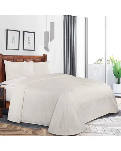 SUPERIOR SUPERIOR ADALIE COTTON-BLEND WOVEN JACQUARD VINTAGE MEDALLION LIGHTWEIGHT  BEDSPREAD & SHAM SET