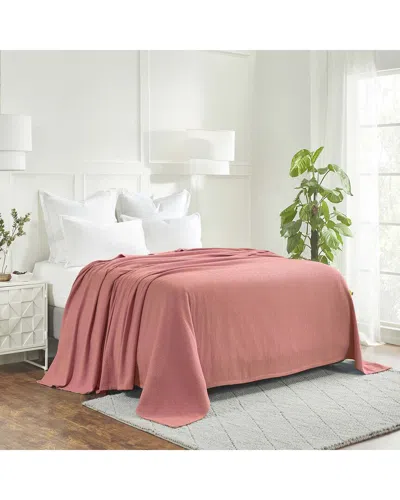 Superior All-season Chevron Cotton Blanket In Pink