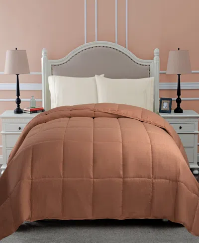 Superior All Season Down Alternative Reversible Comforter, California King In Camel