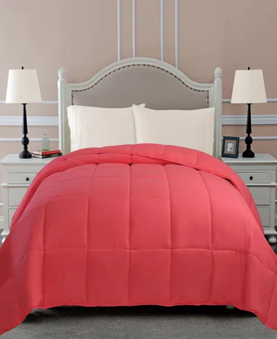 Superior All Season Down Alternative Reversible Comforter, California King In Coral