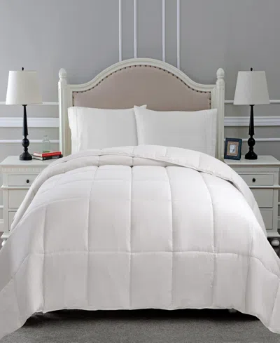 Superior All Season Down Alternative Reversible Comforter, California King In White