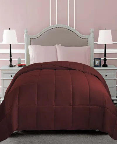 Superior All Season Classic Comforter, Twin Xl In Burgundy