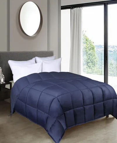 Superior All Season Reversible Comforter, Twin In Navy Blue