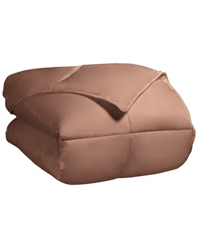 Superior All-season Reversible Down Alternative Blanket In Camel