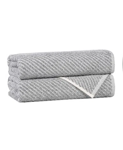 Superior Amelia Cotton 2-piece Bath Towel Set In Blue