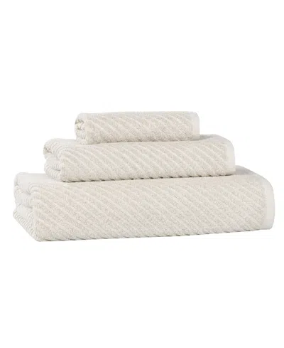 Superior Amelia Cotton 3-piece Towel Set In Neutral