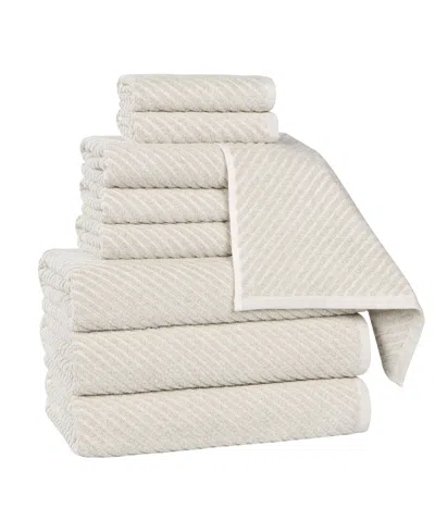 Superior Amelia Cotton 9-piece Towel Set In Gray