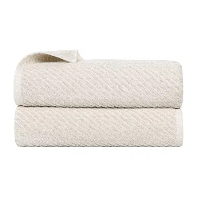 Superior Amlia Collection | 80% Cotton 20% Viscose 2-pc. Bath Sheet In Sand