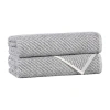 Superior Amlia Collection | 80% Cotton 20% Viscose 2-pc. Quick Dry Bath Towel In Black