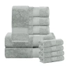 Superior Aria Collection | 100% Turkish Cotton 10-pc. Quick Dry Solid Bath Towel Set In Green