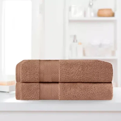Superior Aria Collection | 100% Turkish Cotton 2-pc. Bath Sheet In Brown