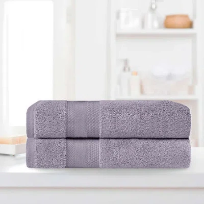 Superior Aria Collection | 100% Turkish Cotton 2-pc. Bath Sheet In Purple