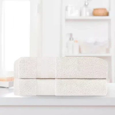 Superior Aria Collection | 100% Turkish Cotton 2-pc. Bath Sheet In White