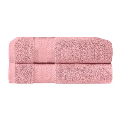 Superior Aria Collection | 100% Turkish Cotton 2-pc. Quick Dry Bath Towel In Orange