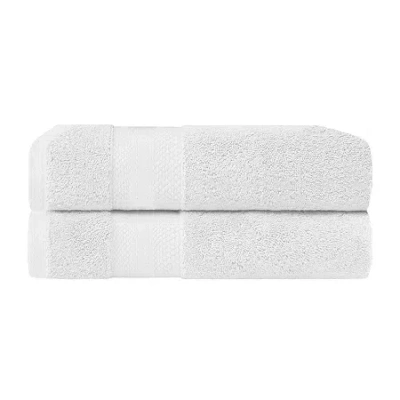 Superior Aria Collection | 100% Turkish Cotton 2-pc. Quick Dry Bath Towel In White