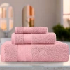 Superior Aria Collection | 100% Turkish Cotton 3-pc. Quick Dry Solid Bath Towel Set In Orange