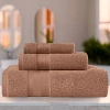 Superior Aria Collection | 100% Turkish Cotton 3-pc. Quick Dry Solid Bath Towel Set In Sand