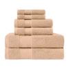 Superior Aria Collection | 100% Turkish Cotton 6-pc. Quick Dry Solid Bath Towel Set In Brown