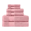 Superior Aria Collection | 100% Turkish Cotton 6-pc. Quick Dry Solid Bath Towel Set In Orange