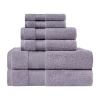 Superior Aria Collection | 100% Turkish Cotton 6-pc. Quick Dry Solid Bath Towel Set In Purple