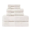 Superior Aria Collection | 100% Turkish Cotton 6-pc. Quick Dry Solid Bath Towel Set In White