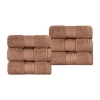 Superior Aria Collection | 100% Turkish Cotton 6-pc. Solid Hand Towel In Sand