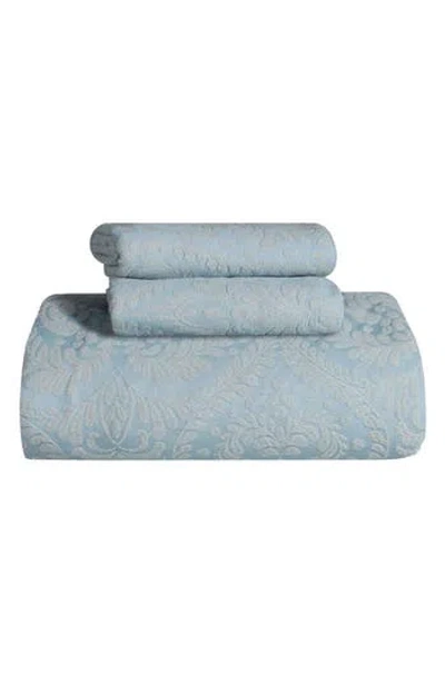Superior Aspen Cotton Blend Comforter Set In Blue