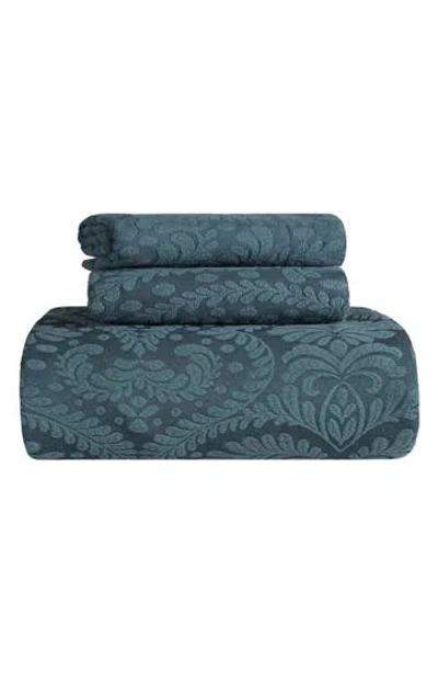Superior Aspen Cotton Blend Comforter Set In Blue