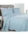 Superior Aspen Jacquard Floral Scalloped Bedspread Set