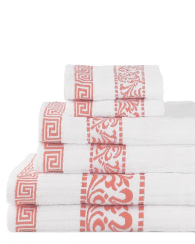 SUPERIOR SUPERIOR ATHENS 6PC THICK ABSORBENT COTTON TOWEL SET