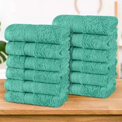 Superior Atlas Premium Cotton 12-pc. Quick Dry Bath Towel Set In Green