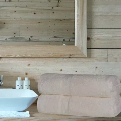 Superior Atlas Premium Cotton 2pc Bath Sheet Set 2-pc. Quick Dry Bath Towel Set In Neutral