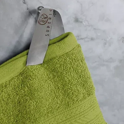 Superior Atlas Premium Cotton 6 Hand Towel Set 6-pc. Quick Dry Bath Towel Set In Green