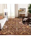 Superior Augusta Oriental Vintage Floral Rug In Brown