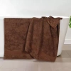 Superior Bamboo Collection | 100% Ryon From Bamboo 2-pc. Quick Dry Bath Towel In Brown