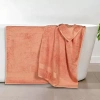 Superior Bamboo Collection | 100% Ryon From Bamboo 2-pc. Quick Dry Bath Towel In Orange