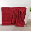 Superior Bamboo Collection | 100% Ryon From Bamboo 2-pc. Quick Dry Bath Towel In Red