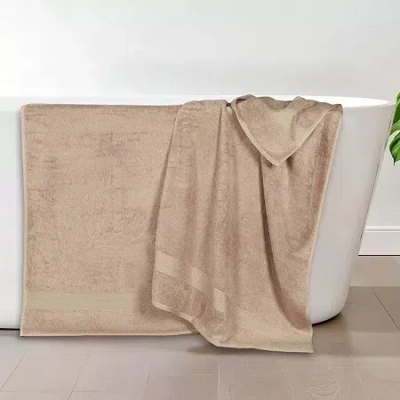 Superior Bamboo Collection | 100% Ryon From Bamboo 2-pc. Quick Dry Bath Towel In Sand