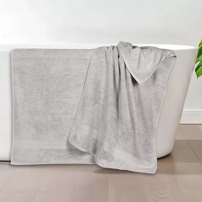 Superior Bamboo Collection | 100% Ryon From Bamboo 2-pc. Quick Dry Bath Towel In Silver