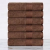 Superior Bamboo Collection | 100% Ryon From Bamboo 6-pc. Solid Hand Towel In Brown