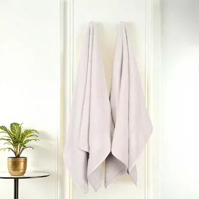 Superior Belmont Collection | 100% Cotton 2-pc. Bath Sheet In Silver