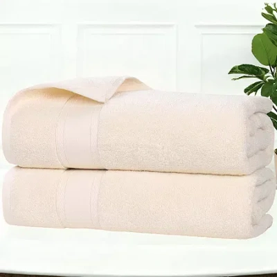 Superior Belmont Collection | 100% Cotton 2-pc. Quick Dry Bath Towel In Sand