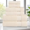 Superior Belmont Collection | 100% Cotton 6-pc. Quick Dry Solid Bath Towel Set In Sand