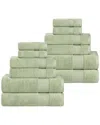 Superior Belmont Zero Twist Cotton Medium Weight Soft Absorbent 12pc Towel Set
