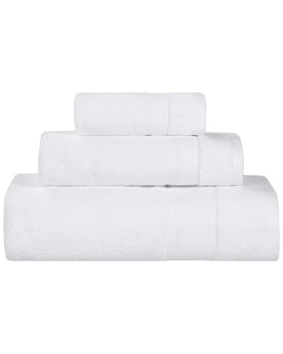 Superior Belmont Zero Twist Cotton Medium Weight Soft Absorbent 3pc Towel Set