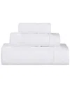 Superior Belmont Zero Twist Cotton Medium Weight Soft Absorbent 3pc Towel Set